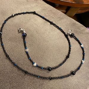 Beaded mask chain lanyard